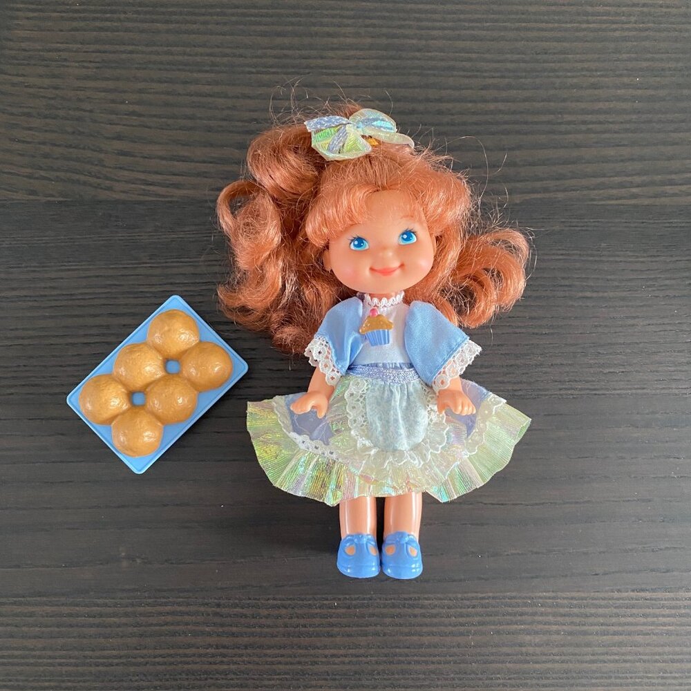 Vintage 1988 Mattel Merry Muffin - Betty Berry Blueberry Doll w/ Muffin Tray
